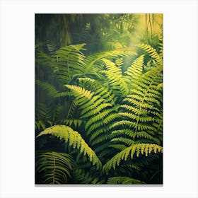 Giant Chain Fern Painting 2 Canvas Print