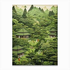 Traditional Japanese Tea Garden 7 Canvas Print