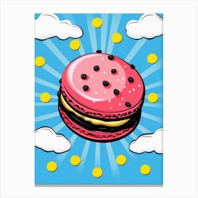 Cartoon Pop Art Macaron 2 Canvas Print