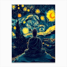 Buddha Having His Enlightenment Experience Canvas Print