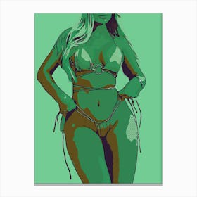 Abstract Geometric Sexy Woman (40) 1 Canvas Print