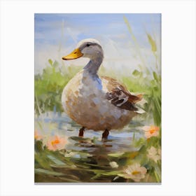 Bird Painting Mallard Duck 3 Canvas Print