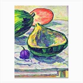 Acorn Squash Fauvist vegetable Canvas Print