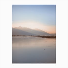 Pastel Lake View Canvas Print