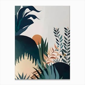 Tropical Jungle Abstract Canvas Print