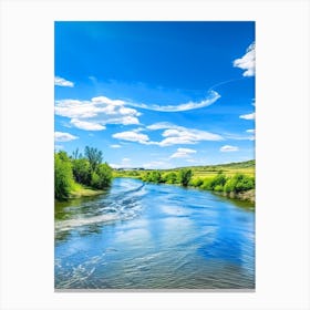 River Current Landscapes Waterscape Photography 3 Canvas Print