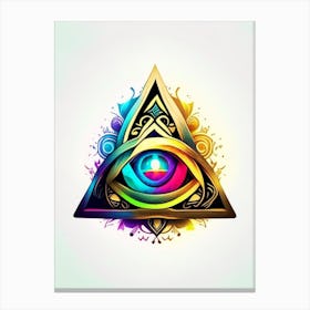 Triquetra, Symbol, Third Eye Tattoo 1 Canvas Print
