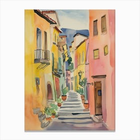 Verona, Italy Watercolour Streets 4 Canvas Print