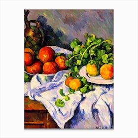 Watercress 2 Cezanne Style vegetable Canvas Print