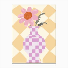 Lavender Flower Vase 1 Canvas Print