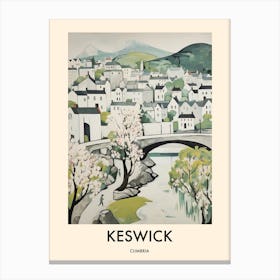 Keswick (Cumbria) Painting 3 Travel Poster Canvas Print