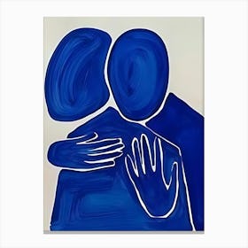 'Blue Hug' Canvas Print