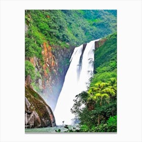 Dudhsagar Falls, India Majestic, Beautiful & Classic (2) Canvas Print