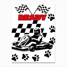 RIDE-PAW PRINT Canvas Print