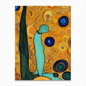 Artistic Symphony Silent Scream By Klimt And Van Gogh Canvas Print