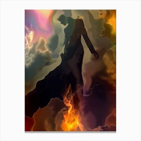 Mystical, Moody, "The Fire That Burns Forever" Canvas Print