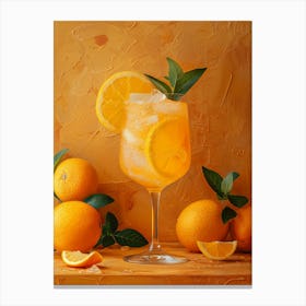 Orange Cocktail With Ice 4 Canvas Print