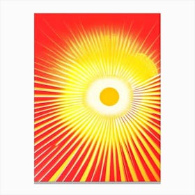 Solar Flare 2 Vintage Sketch Space Canvas Print