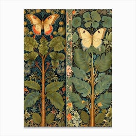 William Morris Butterflies Canvas Print