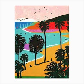 Cable Beach, Australia Hockney Style Canvas Print