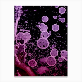 Alcohol Ink Abstraction Mysterious Purple Canvas Print