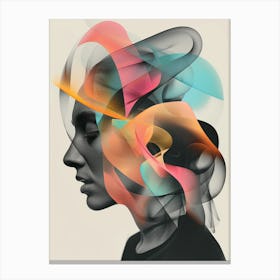 Abstract Portrait Of A Woman 4 Canvas Print