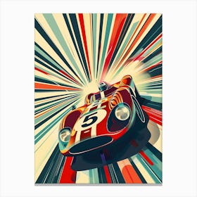 Vintage Racing Car Canvas Print