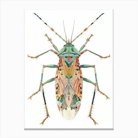 Colourful Insect Illustration Boxelder Bug 13 Canvas Print