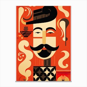 Man With A Mustache Canvas Print