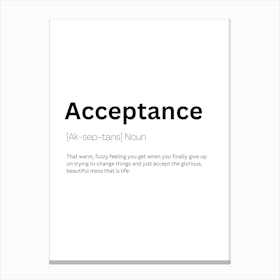 Acceptance Definition Meaning Stampe su tela