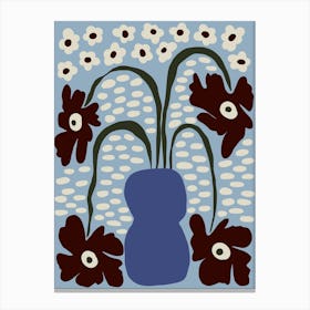 Dropping Matisse flowers Canvas Print