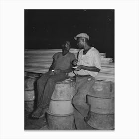 Untitled Photo, Possibly Related To Stevedores Handling Drum, New Orleans, Louisiana By Russell Lee 2 Canvas Print