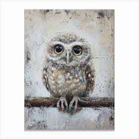 Sweet Owl Painting 4 Canvas Print