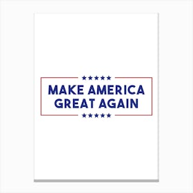 Make America Great Again - Donald Trump 2024 US Elections Canvas Print