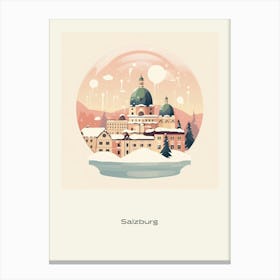Salzburg Austria 2 Snowglobe Poster Canvas Print