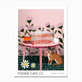 Foodie Cats Co Cat And Jell O 2 Canvas Print