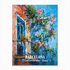 Mediterranean Views Barcelona 2 Canvas Print