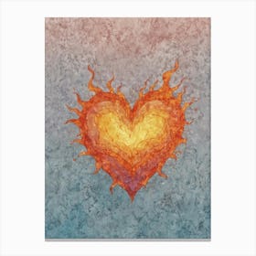Heart Of Fire 16 Canvas Print