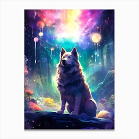 Wolf In The Forest 1 Canvas Print