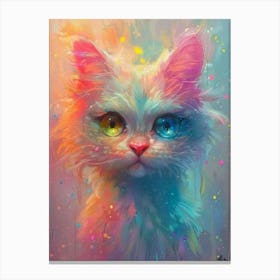 Colorful Cat Canvas Print