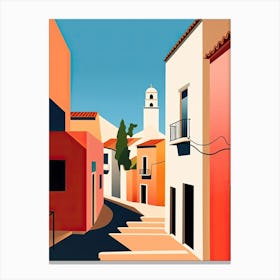Algarve, Portugal, Bold Outlines 3 Canvas Print