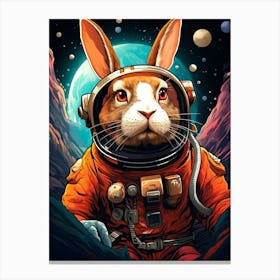 Rabbit In Space 2 Canvas Print