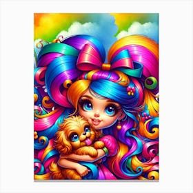 Rainbow Girl Canvas Print