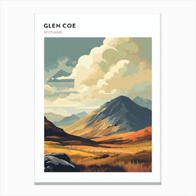 Glen Coe Scotland 3 Hiking Trail Landscape Poster Canvas Print