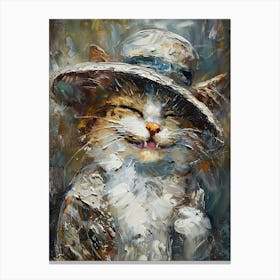 Cat In A Hat 5 Canvas Print