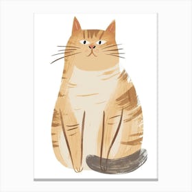 Scottish Fold Cat Clipart Illustration 1 Canvas Print