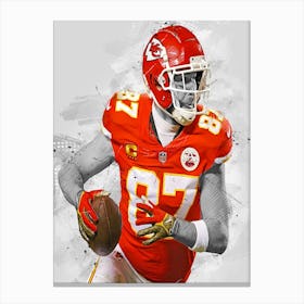 Travis Kelce Kansas City Chiefs Canvas Print