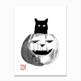 Halloween Cat Canvas Print