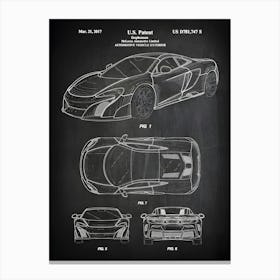 Sport Car Patent Print Car Decor Car Art Car Poster Classic Car Wall Art Sports Car Car Blueprint Vc7471 Canvas Print