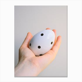 Polka Dot Egg 2 Canvas Print